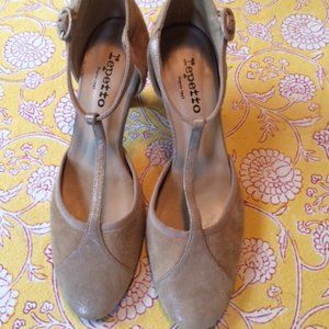 Repetto Sparkly Baya T-Strap Heels